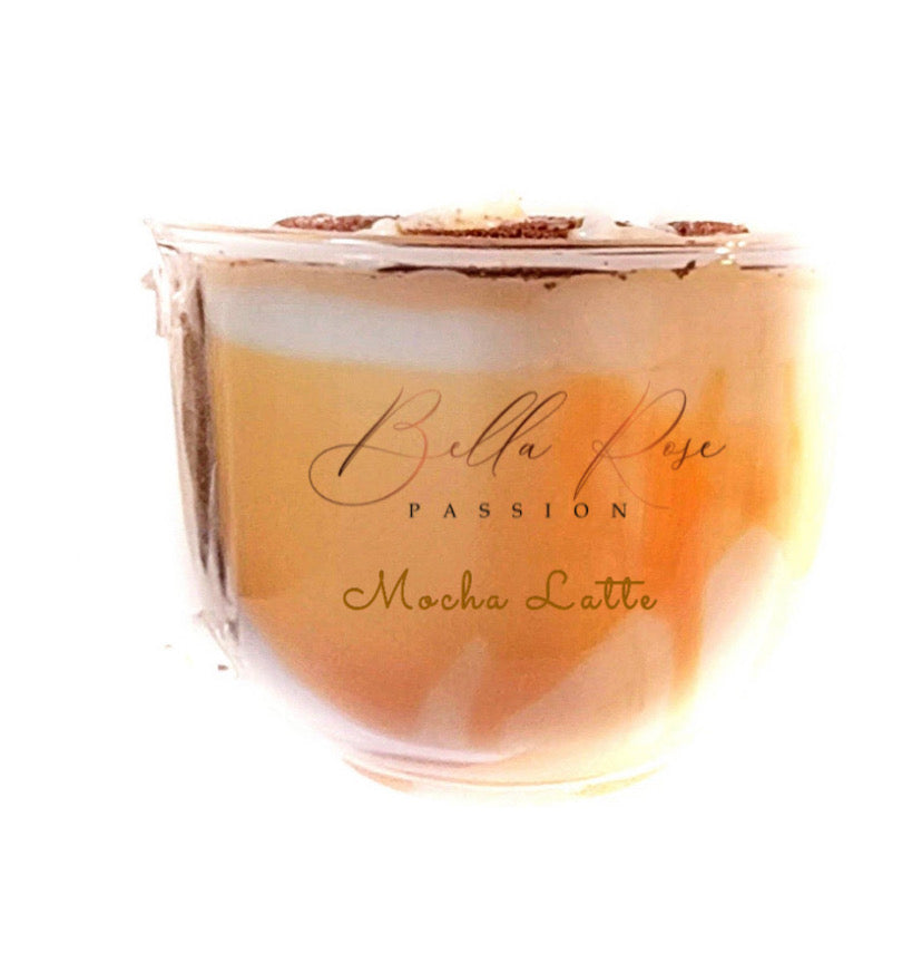 Mocha Latte Candle - Bella Rose Passion
