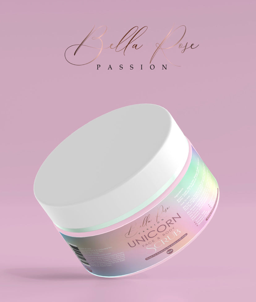 ( Sugar Scrub ) Unicorn Face & Body - Bella Rose Passion