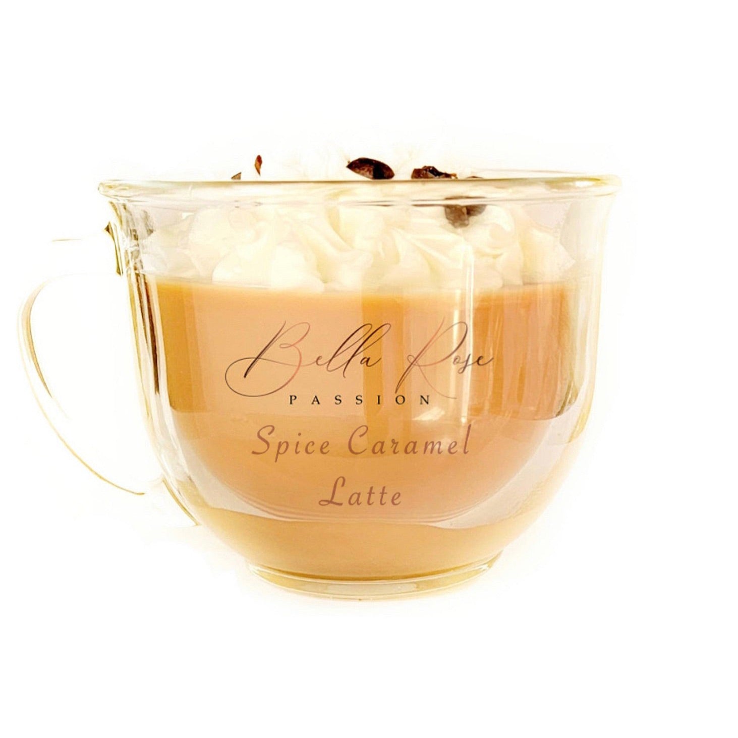 Spiced Caramel Latte Candle - Bella Rose Passion